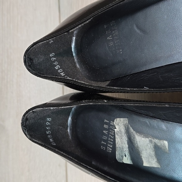 Stuart Weitzman Women Leather Espadrille Wedge Open Toe Sandals shoes sz 9.5M - Picture 4 of 10